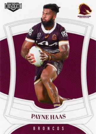 2023 NRL Elite Common Card - Base 005 Payne Haas Brisbane Broncos