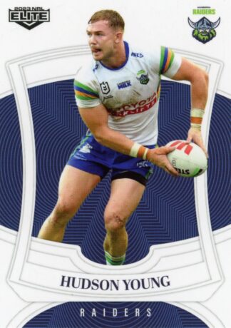 2023 NRL Elite Common Card - Base 018 Hudson Young Canberra Raiders
