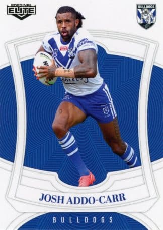 2023 NRL Elite Common Card - Base 020 Josh Addo-Carr Canterbury Bulldogs