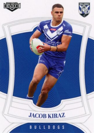 2023 NRL Elite Common Card - Base 026 Jacob Kiraz Canterbury Bulldogs