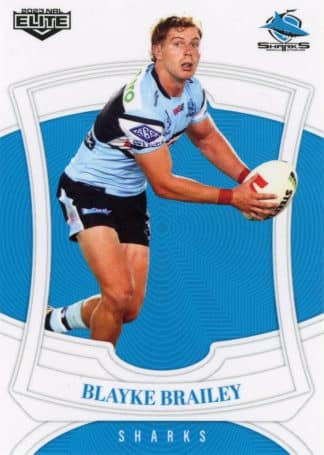 2023 NRL Elite Common Card - Base 029 Blayke Brailey Cronulla Sharks