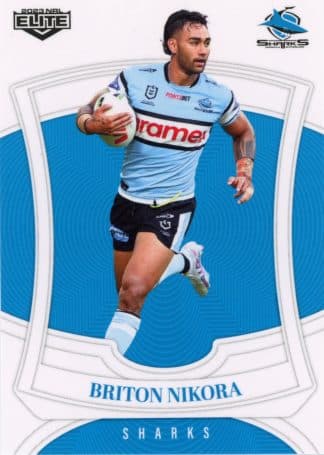2023 NRL Elite Common Card - Base 034 Briton Nikora Cronulla Sharks