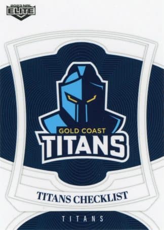 2023 NRL Elite Common Card - Base 046 Gold Coast Titans Checklist
