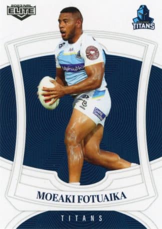 2023 NRL Elite Common Card - Base 052 Moeaki Fotuaika Gold Coast Titans