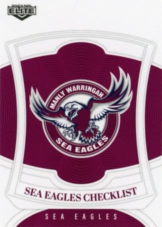 2023 NRL Elite Common Card - Base 055 Manly Sea Eagles Checklist