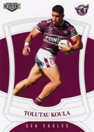 2023 NRL Elite Common Card - Base 059 Tolutau Koula Manly Sea Eagles