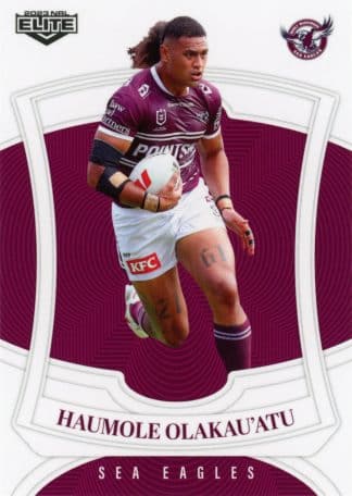 2023 NRL Elite Common Card - Base 060 Haumole Olakau'atu Manly Sea Eagles