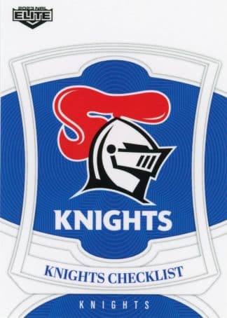 2023 NRL Elite Common Card - Base 073 Newcastle Knights Checklist