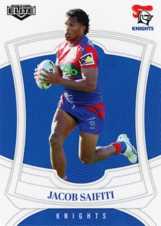 2023 NRL Elite Common Card - Base 080 Jacob Saifiti Newcastle Knights