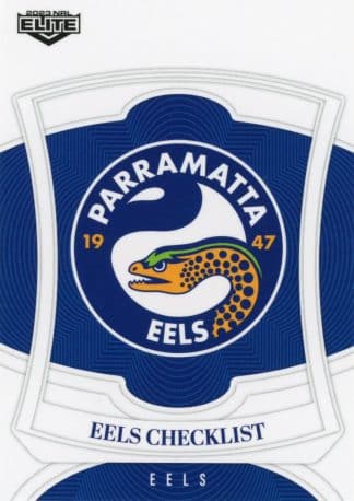 2023 NRL Elite Common Card - Base 091 Parramatta Eels Checklist