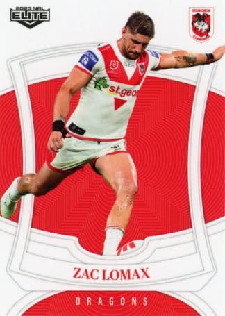 2023 NRL Elite Common Card - Base 122 Zac Lomax St George Illawarra Dragons