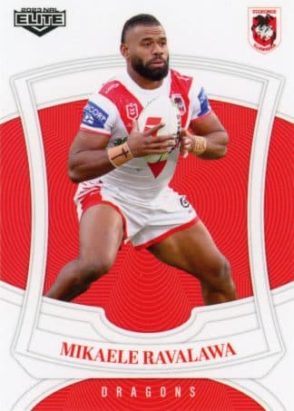 2023 NRL Elite Common Card - Base 123 Mikaele Ravalawa St George Illawarra Dragons