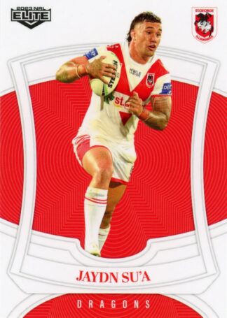 2023 NRL Elite Common Card - Base 125 Jaydn Su'a St George Illawarra Dragons