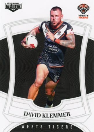 2023 NRL Elite Common Card - Base 148 David Klemmer Wests Tigers