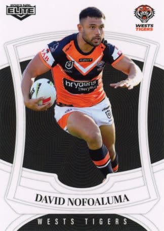 2023 NRL Elite Common Card - Base 151 David Nofoaluma Wests Tigers