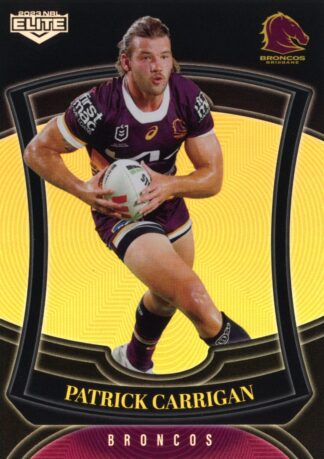 2023 NRL Elite Pearl Specials - P003 Patrick Carrigan Brisbane Broncos