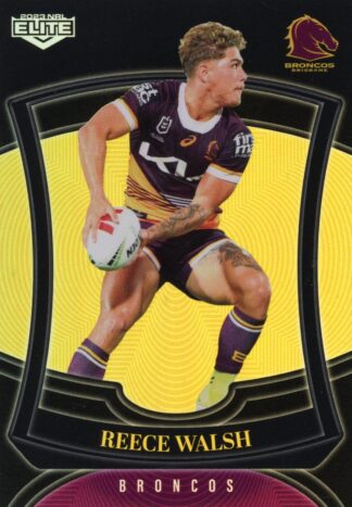 2023 NRL Elite Pearl Specials - P009 Reece Walsh Brisbane Broncos