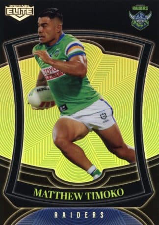 2023 NRL Elite Pearl Specials - P015 Matthew Timoko Canberra Raiders
