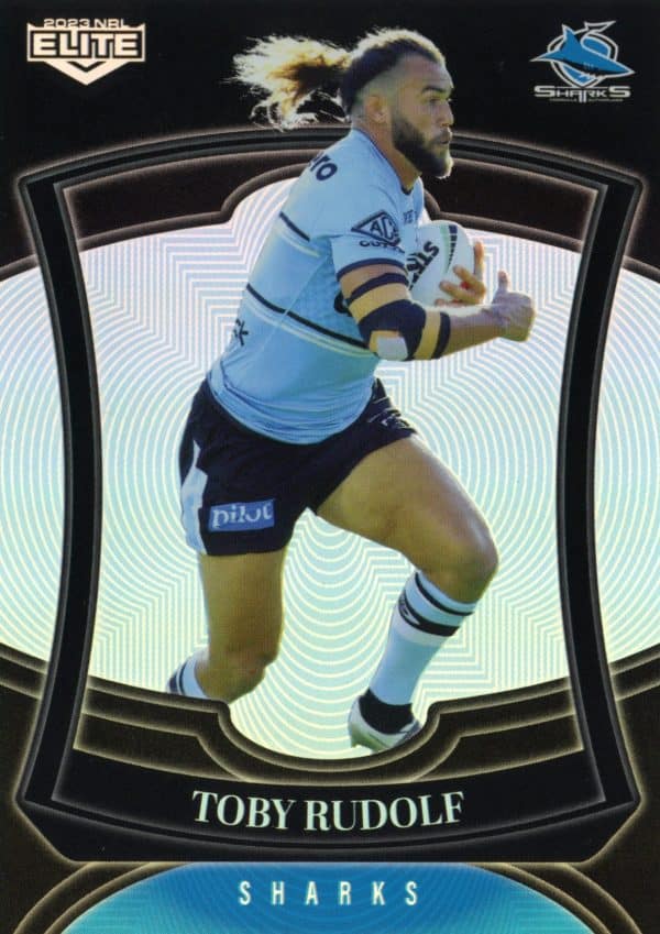 2023 NRL Elite Pearl Specials - P035 Toby Rudolf Cronulla Sharks