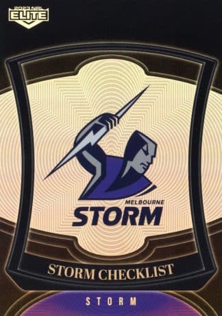 2023 NRL Elite Pearl Specials - P064 Melbourne Storm Checklist