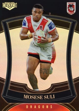 2023 NRL Elite Pearl Specials - P126 Mosese Suli St George Illawarra Dragons