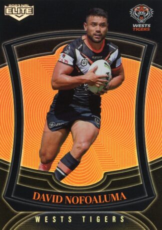 2023 NRL Elite Pearl Specials - P151 David Nofoaluma Wests Tigers