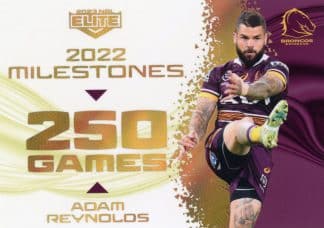 2023 NRL Elite Case Card - M01 Adam Reynolds Brisbane Broncos