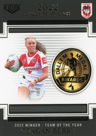 2023 NRL Elite Dally M Awards - DM21 Teagan Berry St George Dragons