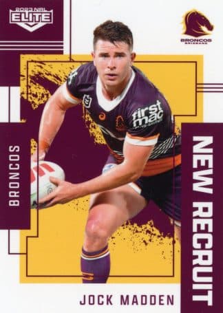 2023 NRL Elite New Recruits - NR01 Jock Madden Brisbane Broncos