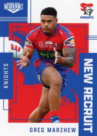 2023 NRL Elite New Recruits - NR18 Greg Marzhew Newcastle Knights