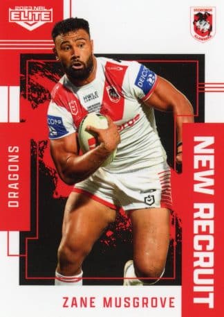 2023 NRL Elite New Recruits - NR28 Zane Musgrave St George Dragons