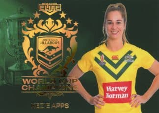 2023 NRL Elite World Cup Champions - WCC21 Kezie Apps Jillaroos