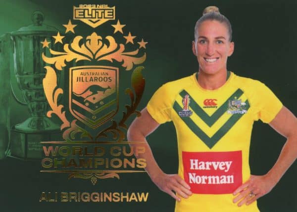2023 NRL Elite World Cup Champions - WCC24 Ali Brigginshaw Jillaroos