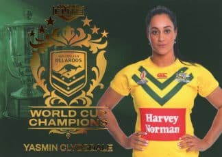2023 NRL Elite World Cup Champions - WCC27 Yasmin Clydsdale Jillaroos