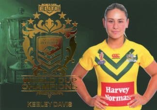 2023 NRL Elite World Cup Champions - WCC28 Keeley Davis Jillaroos