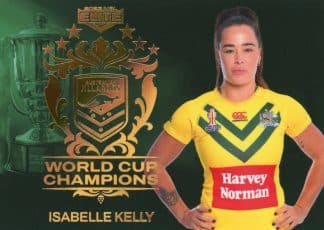 2023 NRL Elite World Cup Champions - WCC30 Isabelle Kelly Jillaroos
