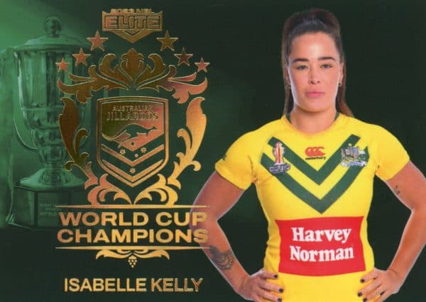 2023 NRL Elite World Cup Champions - WCC30 Isabelle Kelly Jillaroos