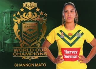 2023 NRL Elite World Cup Champions - WCC31 Shannon Mato Jillaroos