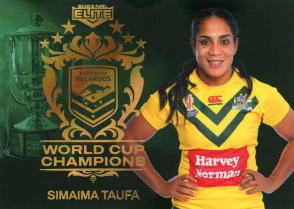 2023 NRL Elite World Cup Champions - WCC35 Simaima Taufa Jillaroos