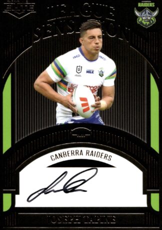 2023 NRL Elite Black League Sensations Signature - LSB02 Joseph Tapine Canberra Raiders