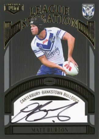 2023 NRL Elite Black League Sensations Signature - LSB03 Matt Burton Canterbury Bulldogs