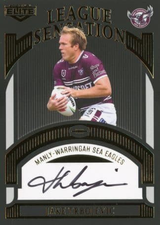2023 NRL Elite Black League Sensations Signature - LSB07 Jake Trbojevic Manly Sea Eagles