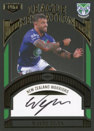 2023 NRL Elite Black League Sensations Signature - LSB16 Wayde Egan Warriors