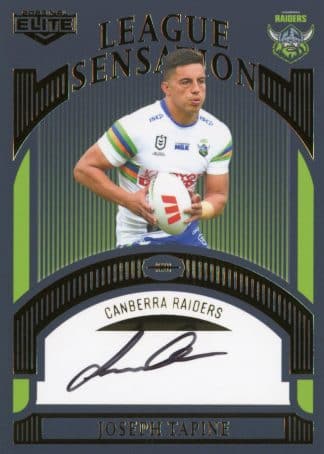 2023 NRL Elite Team League Sensations Signature - LST02 Joseph Tapine Canberra Raiders