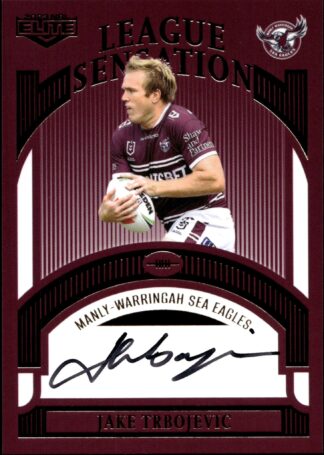 2023 NRL Elite Team League Sensations Signature - LST07 Jake Trbojevic Manly Sea Eagles