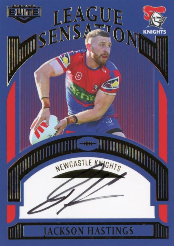 2023 NRL Elite Team League Sensations Signature - LST09 Jackson Hastings Newcastle Knights