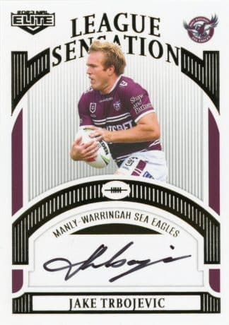 2023 NRL Elite White League Sensations Signature - LSW07 Jake Trbojevic Manly Sea Eagles
