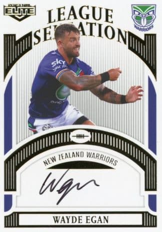 2023 NRL Elite White League Sensations Signature - LSW16 Wayde Egan Warriors
