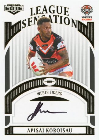 2023 NRL Elite White League Sensations Signature - LSW17 Apisai Koroisau Wests Tigers