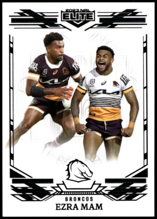 2023 NRL Elite Black Diamond Mojo - MB006 Ezra Mam Brisbane Broncos